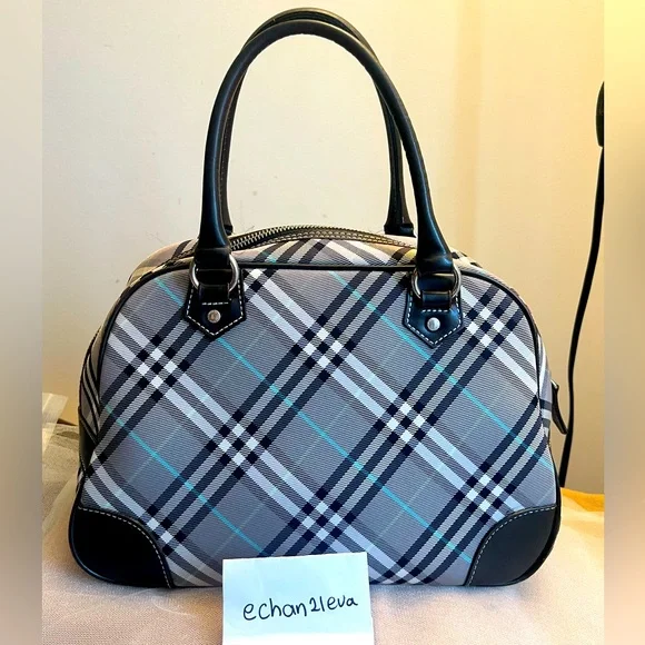 Burberry | Bags | Made In Japanauth Burberry Blue Label Boston Bag